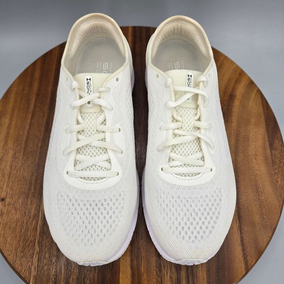 Under Armour HOVR Sonic 5 Shoes Mens 8.5 White Low Top Running Athletic Sneakers main image 4